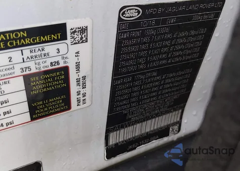 2019 Land Rover Range Rover Sport Hse z USA, uszkodzony, nr VIN SALWR2RVXKA829240